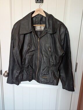 Vintage Laurice Leather Moto Jacket Women’s Medium Black